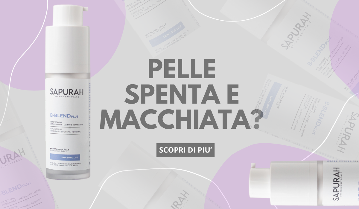 Pelle spenta con macchie